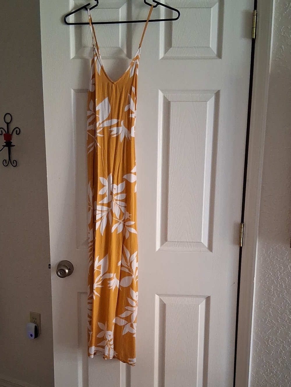 Old Navy Mustard Yellow Floral Maxi Dress